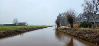 Grijs nat weer in de provincie Groningen vanmiddag 