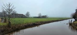 Grijs nat weer in de provincie Groningen vanmiddag 