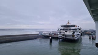 Gaten in het wolkendek boven Texel 