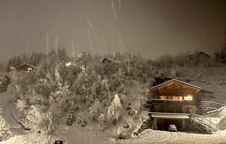 Flinke sneeuwbuien in Frankrijk
