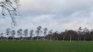 vanmorgen overwegend bewolkt.