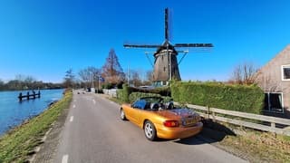 Heerlijk weer, wat een feestje buiten, ook met de cabrio.