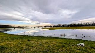 hoogwater van de IJssel 