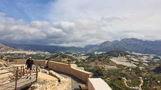 Zon en wolken in Spanje 