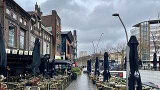 De terrassen bleven leeg vandaag 