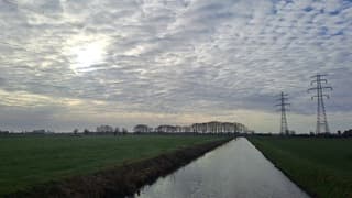 Bewolkt  met een wazig zonnetje 