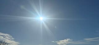 Prachtig weer. Zin, koude frisse harde wind. 