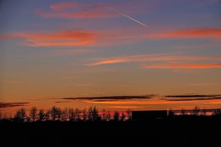 Kleurrijke zonsondergang 