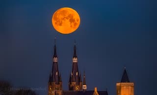 Ondergang volle maan