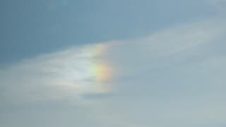 Vanmorgen een bij-zon te zien