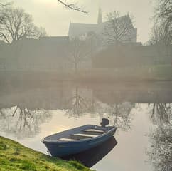 Mistig  begin in Alkmaar