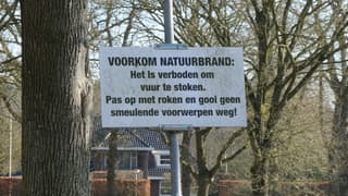 Doe voorzichtig met vuur in de natuur 