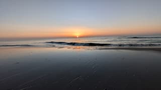 De zon ging weer mooi onder.