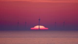 Zonsopkomst IJsselmeer 