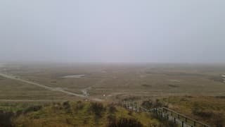 Noordzee niet te zien zaterdagochtend 