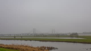 Het bleef nog lang mistig in het Rivierengebied (Tuil 12.30 uur) 
