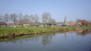 Zonnig, voorjaarsweer in Midden-Nederland bij Langbroek 