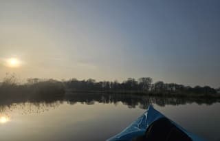 Genieten van zonsondergang