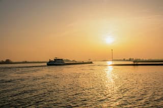 Zonsondergang met Saharastof