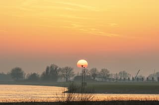 Zonsondergang met Saharastof