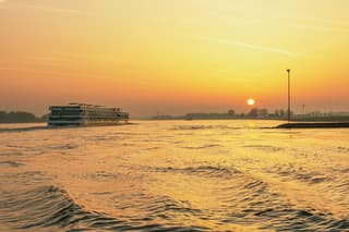 Zonsondergang met Saharastof