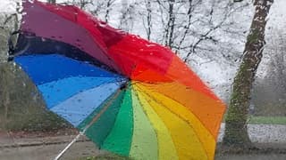 Wacht tot de regenbui voorbij getrokken is 