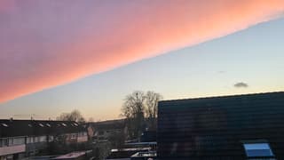 Het leek een regenboog maar dan in 1 kleur