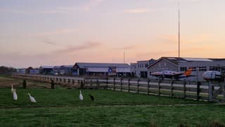Ochtendgloren boven Texel 