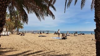 Lekker strandweertje vandaag aan de Costa Blanca 