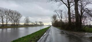 Regenbuien in de provincie Groningen vanmiddag 