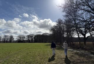 Prachtige koude lenteochtend