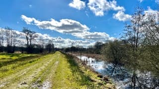 Gisteren een natte dag, nu genieten van het zonnetje.