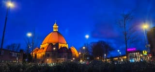 Langzaam wordt het al licht in Beverwijk vanmorgen vroeg 