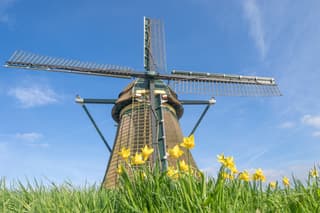 Lenteweer vanmiddag. 