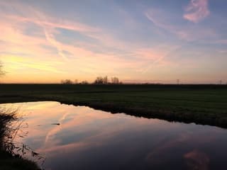 Laatste lichtstralen van de dag