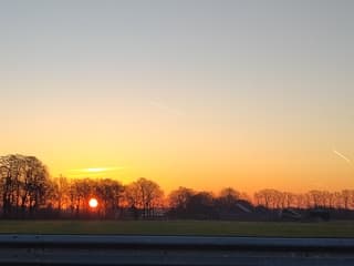 Zonsopkomst bij groenli