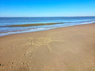 Blauwe lucht en veel zon..