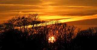 Fraaie zonsondergang