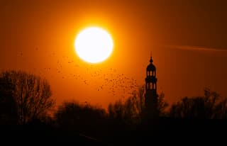Zonsondergang Aldeboarn