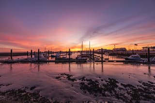 zonsopkomst Lauwersoog 20-03-2026