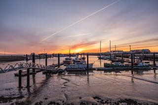 zonsopkomst Lauwersoog 20-03-2026