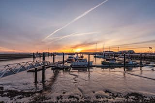 zonsopkomst Lauwersoog 20-03-2026