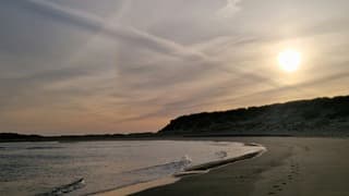 Sluierwolken boven de Sluftermonding 