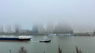 Een mistige start van de zaterdagochtend 