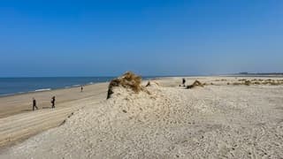 Noordzeekust bij de Zandmotor tussen Kijkduin en Ter Heijde  