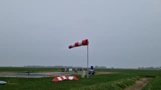 Vliegveld van Texel vanmiddag 