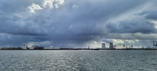 Regenbui in de verte 