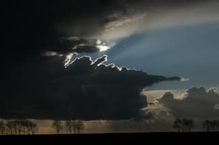 Woest weer op de Westdijk