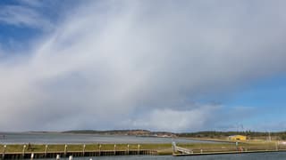 Flinke Winterse Buienlucht en zicht op Vlieland