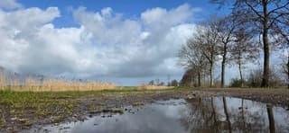Mooie bewolking boven de provincie Groningen 